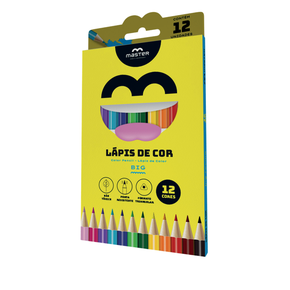 LAPIS DE COR 12 CORES TRIANG BIG MASTER RESINA (JUMBO) ELRT12B